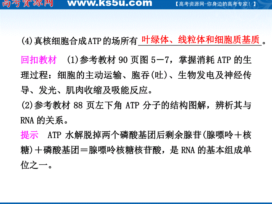 2012届高三生物步步高一轮复习课件（人教版）：第3单元第10课时ATP的主要来源——细胞呼吸.ppt_第3页