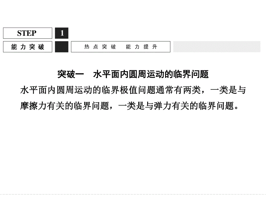 2016届高三物理（沪科版）一轮复习课件：2-4-4 圆周运动的临界问题 .ppt_第2页