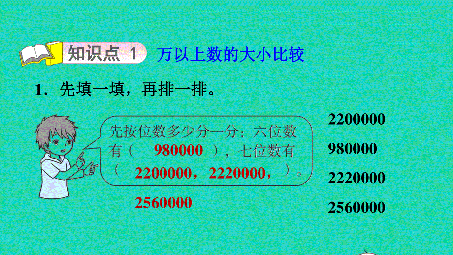 2021四年级数学上册 一 认识更大的数第4课时 国土面积（大数的比较）习题课件 北师大版.ppt_第3页