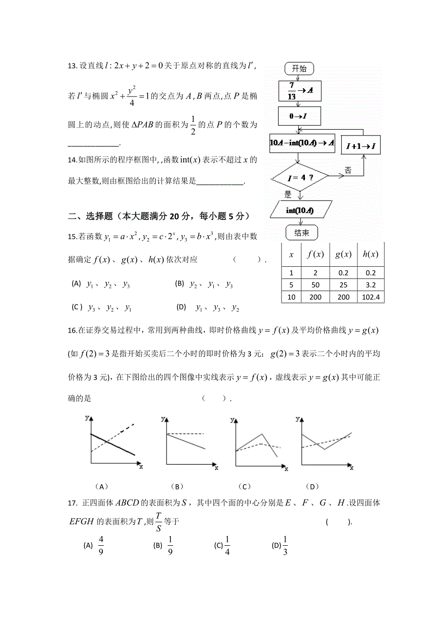 上海市华师大一附中等八校2012届高三2月联合调研考试卷（数学文）.doc_第2页