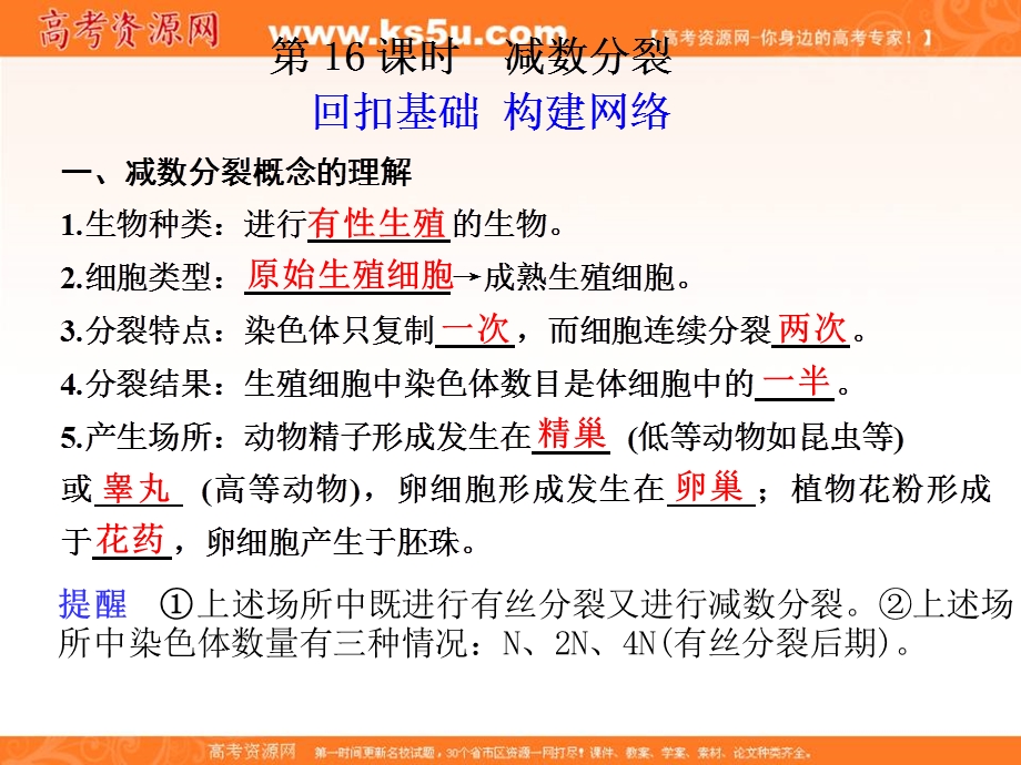 2012届高三生物步步高一轮复习课件（苏教版）：必修2第五单元第16课时.ppt_第1页