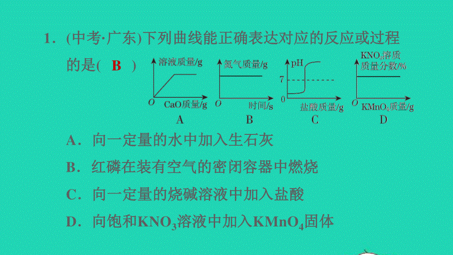 2022九年级科学上册 第4章 有机物全章高频考点专训 专项训练二 图像类试题习题课件（新版）华东师大版.ppt_第3页