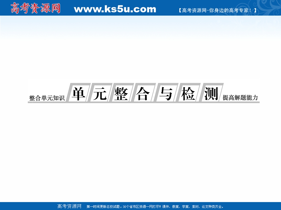 2020-2021学年人教版历史选修3课件：第二单元　凡尔赛—华盛顿体系下的世界 单元整合与检测 .ppt_第1页