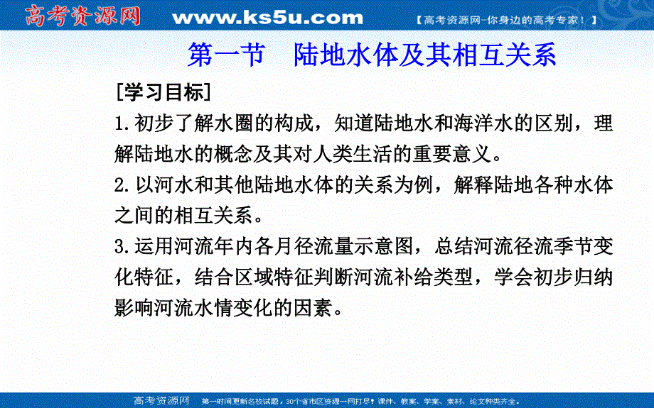 2021-2022学年新教材人教版地理选择性必修1课件：第四章第一节 陆地水体及其相互关系 .ppt_第2页