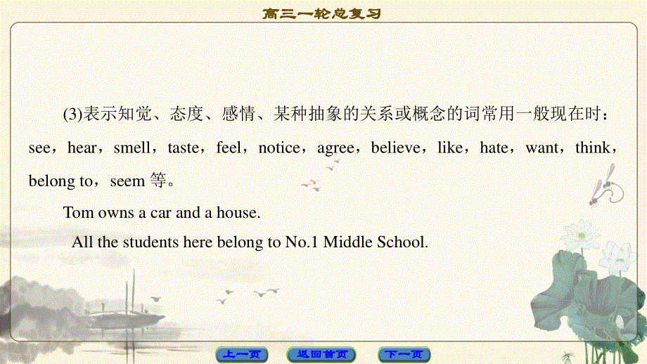 2018届高三英语译林版（江苏专用）一轮复习课件：第2部分 专题1　动词的时态和语态 .ppt_第3页