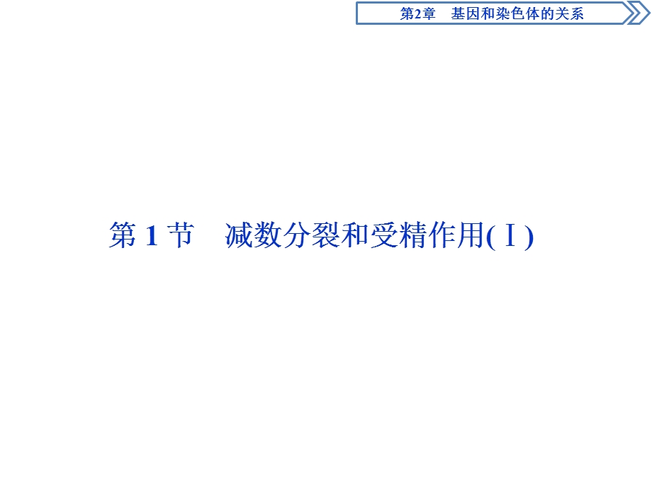 2019-2020学年人教版生物必修二新素养同步课件：第2章 第1节　减数分裂和受精作用（Ⅰ） .ppt_第2页