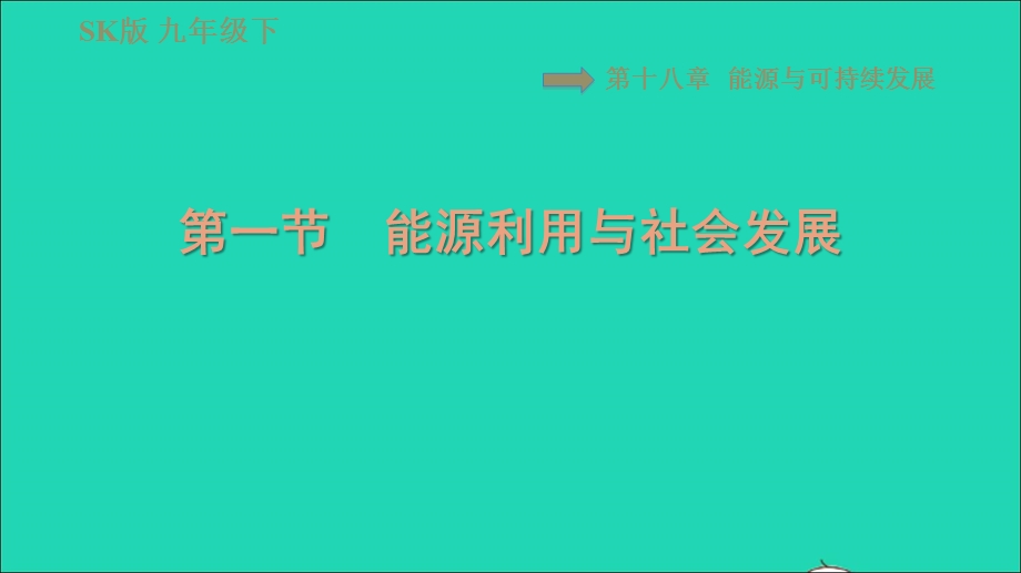 2021九年级物理全册 第十八章 能源与可持续发展18.ppt_第1页