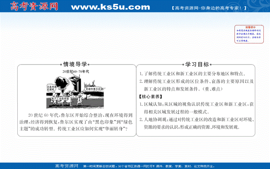 2020-2021学年人教版地理高中必修二课件：4-3 传统工业区与新工业区 .ppt_第2页