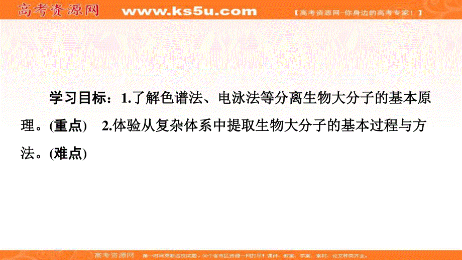 2019-2020学年人教版生物选修一课件：专题5 课题3　血红蛋白的提取和分离 .ppt_第2页