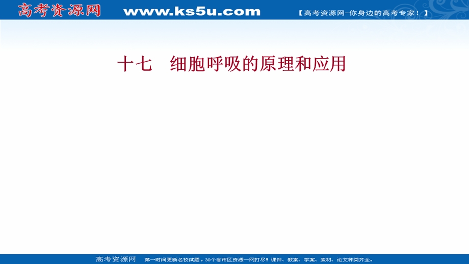 2021-2022学年新教材人教版生物必修一习题课件：课时练5-3 细胞呼吸的原理和应用 .ppt_第1页