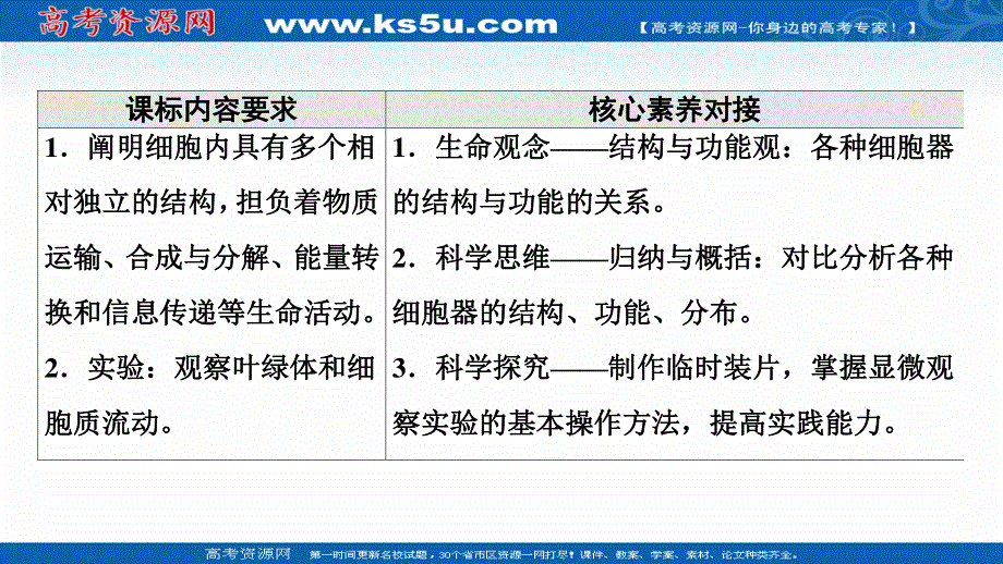 2021-2022学年新教材人教版生物必修1课件：第3章 第2节 第1课时　细胞器之间的分工 .ppt_第2页