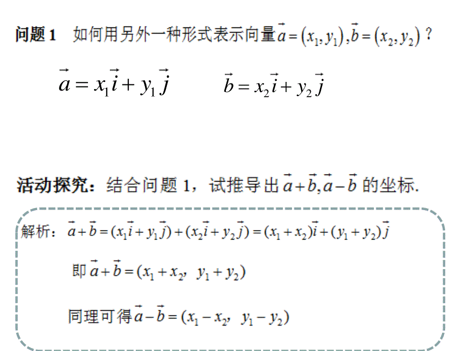 6-3-3平面向量的加、减运算的坐标表示 课件-2022-2023学年高一下学期数学人教A版（2019）必修第二册.pptx_第3页