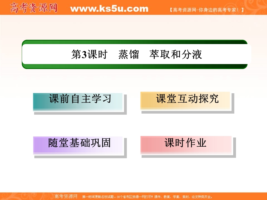 2015-2016学年高一人教版化学必修一讲练课件：1.1.3《蒸馏 萃取和分液》 .ppt_第3页