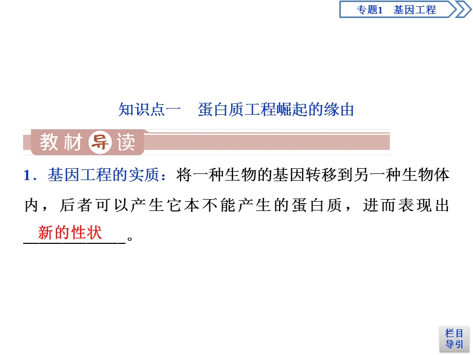 2019-2020学年人教版生物选修三江苏专用课件：1．4　蛋白质工程的崛起 .ppt_第3页