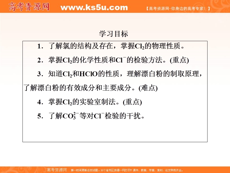 2015-2016学年高一人教版化学必修一讲练课件：4.2.1《氯气》 .ppt_第3页