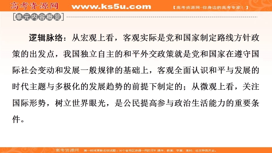 2020-2021学年人教版政治必修2课件：第4单元 第9课 第1框　国际社会的主要成员：主权国家和国际组织 .ppt_第2页