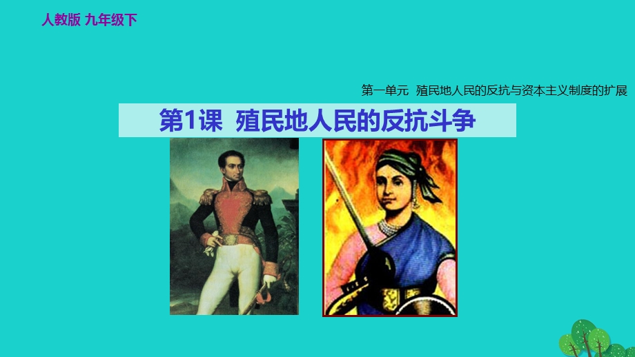 2022九年级历史下册 第一单元 殖民地人民的反抗与资本主义制度的扩展第1课 殖民地人民的反抗斗争教学课件 新人教版.ppt_第3页