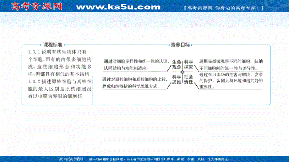 2021-2022学年新教材人教版生物必修一课件：第1章 第2节 细胞的多样性和统一性 .ppt_第2页