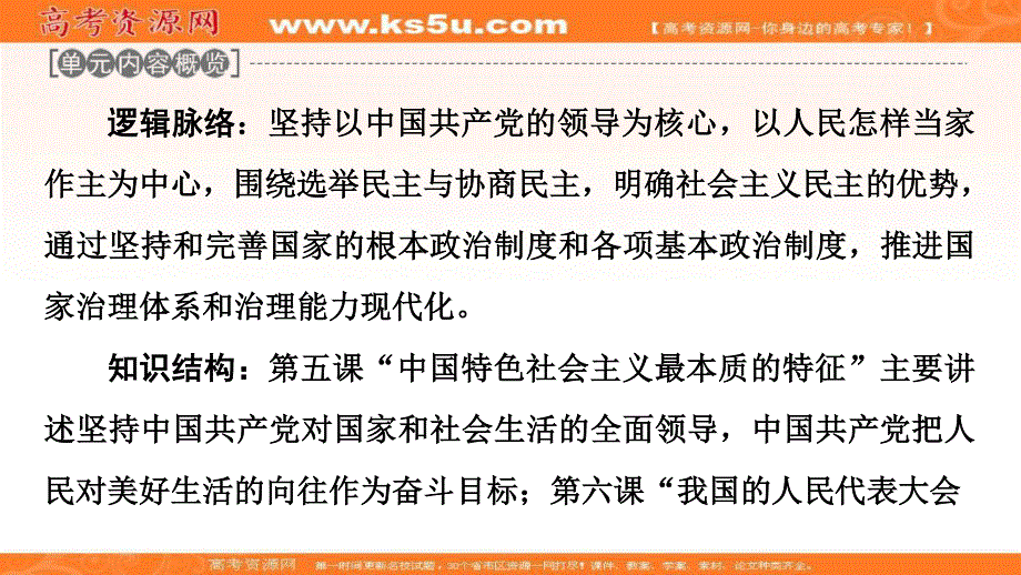 2020-2021学年人教版政治必修2课件：第3单元 第5课 第1框　坚持党对一切工作的领导 .ppt_第2页