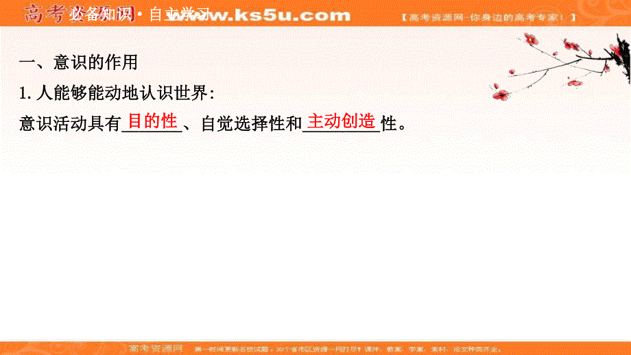 2020-2021学年人教版政治必修4课件：第二单元 第五课 第二框 意识的作用 .ppt_第3页