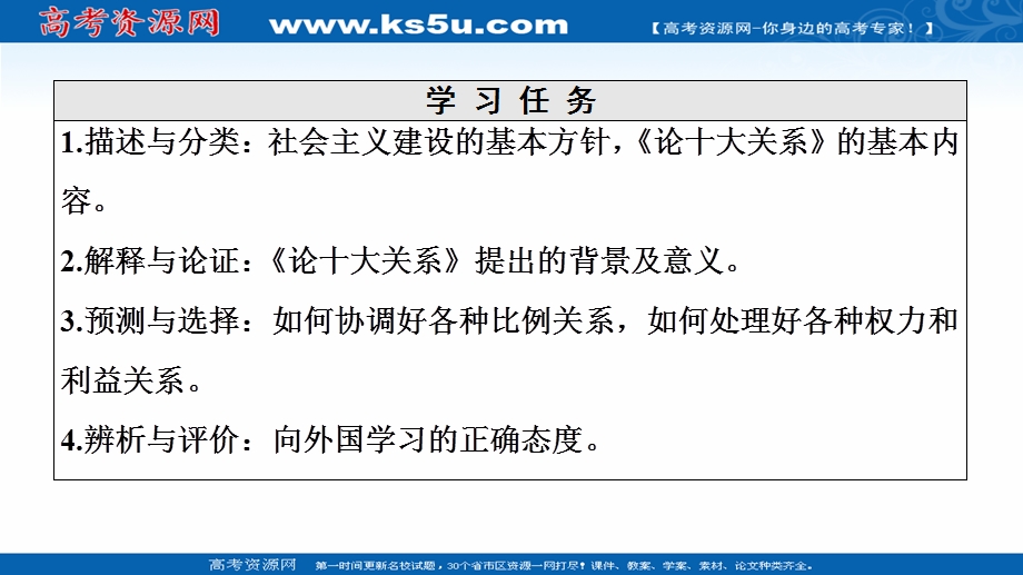 2020-2021学年人教版政治选修2课件：专题4 3　毛泽东对社会主义经济建设的理论探索 .ppt_第2页