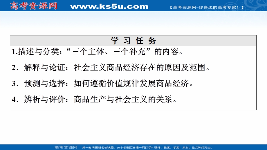 2020-2021学年人教版政治选修2课件：专题4 4　毛泽东对社会主义商品经济的认识 .ppt_第2页