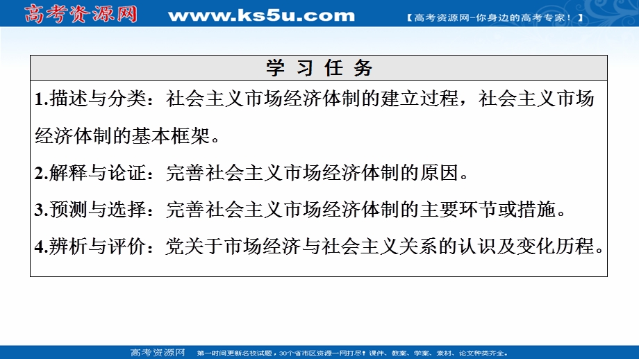 2020-2021学年人教版政治选修2课件：专题5 2　社会主义市场经济体制的建立和完善 .ppt_第2页