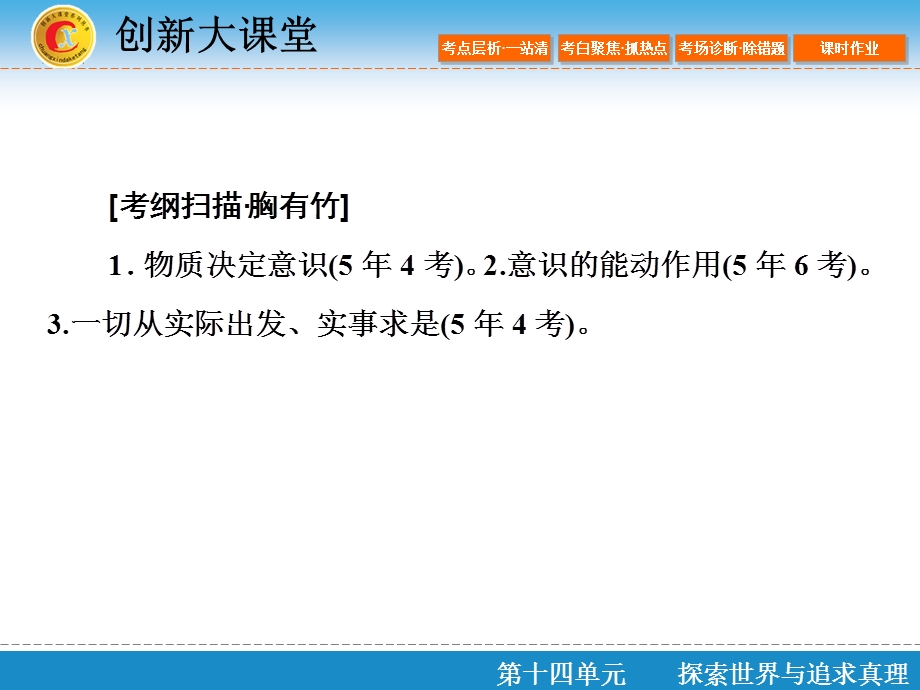 2017届高三政治新课标一轮复习课件：第14单元 探索世界与追求真理 第34课 .ppt_第2页