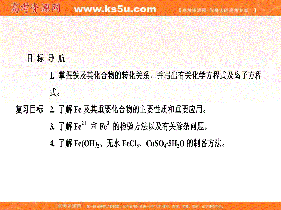 2020届高三苏教版化学一轮复习课件：专题2 第10讲　铁、铜及其化合物 .ppt_第3页