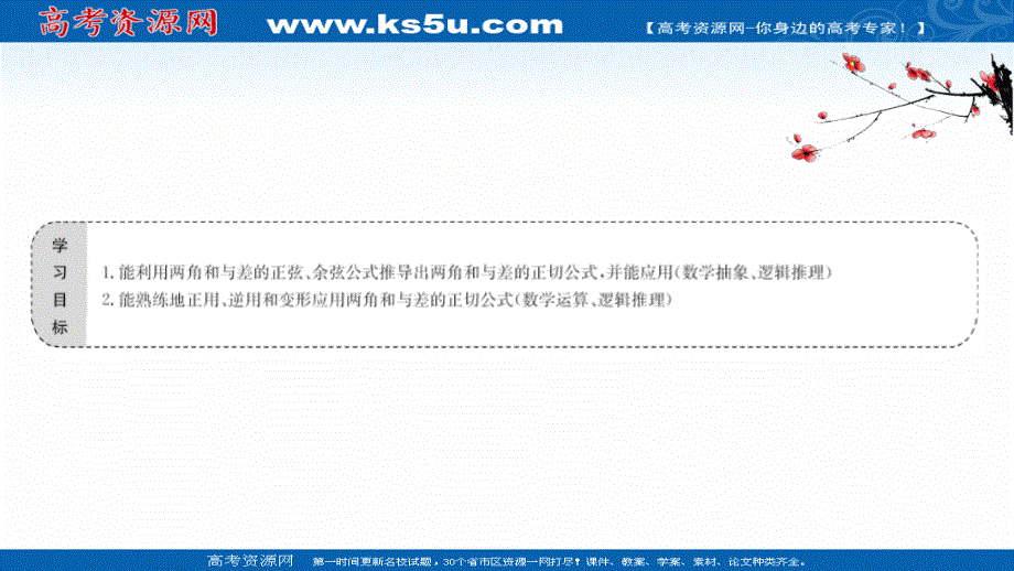 2020-2021学年人教版数学必修4课件：3-1-2 两角和与差的正弦、余弦、正切公式（二） .ppt_第2页