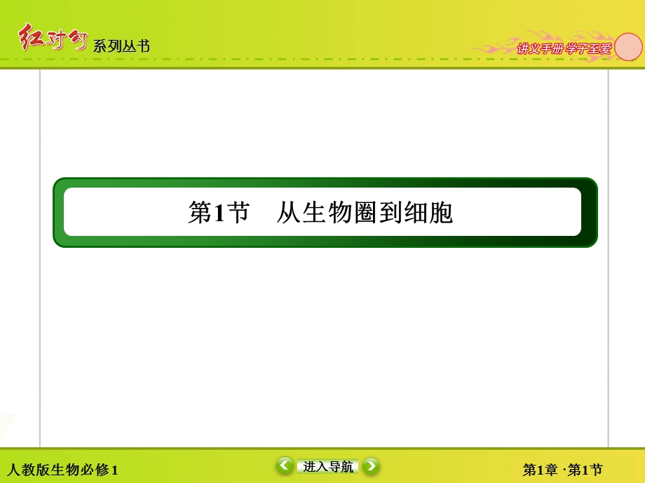 2015-2016学年高一人教版生物必修一课件：1-1从生物圈到细胞 .ppt_第2页