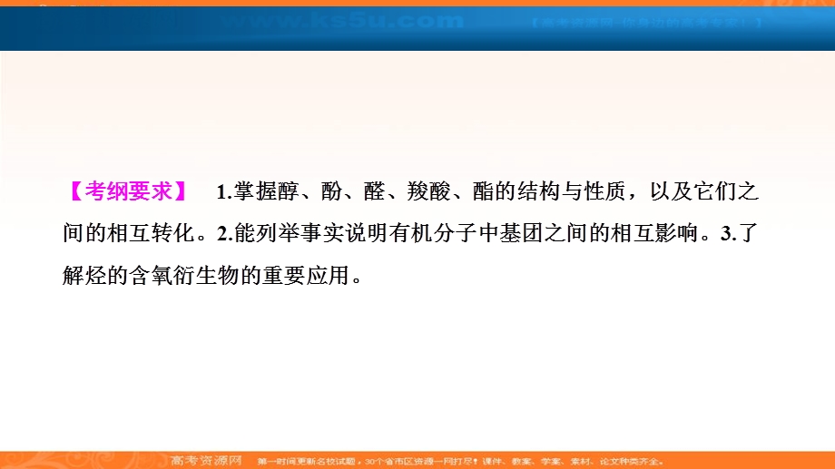 2018届高考化学大一轮复习考点探究课件：第十一章 第41讲　烃的含氧衍生物 .ppt_第2页