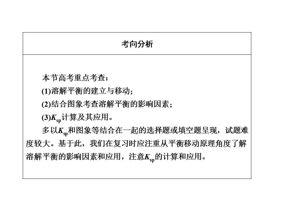 2013届高三化学一轮复习课件：8.4难溶电解质的溶解平衡（人教版）.ppt_第2页