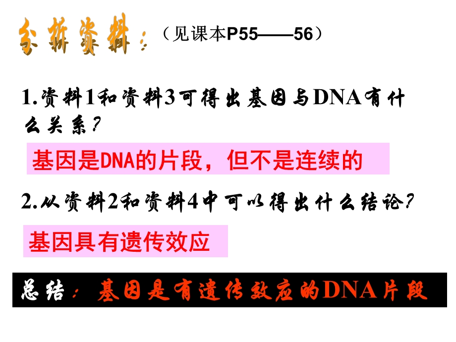 2015-2016学年高一人教版生物必修二配套课件：3.4 基因是有遗传效应的DNA片段 .ppt_第2页