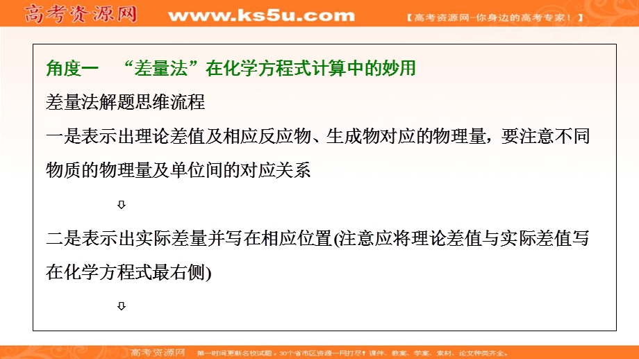 2018届高考化学大一轮复习考点探究课件：热点突破2 化学常用计算方法 .ppt_第3页