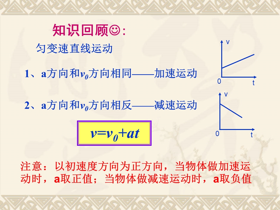 2020-2021学年人教版物理必修一课件：2-3匀变速直线运动的位移与时间的关系.ppt_第2页