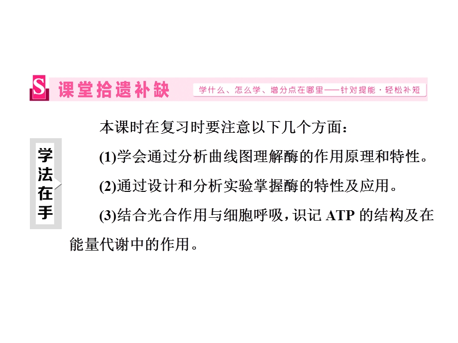 2016届高三生物二轮复习课件：专题一 细胞系统 第3讲 第1课时 酶和ATP（重点保分课） .ppt_第3页