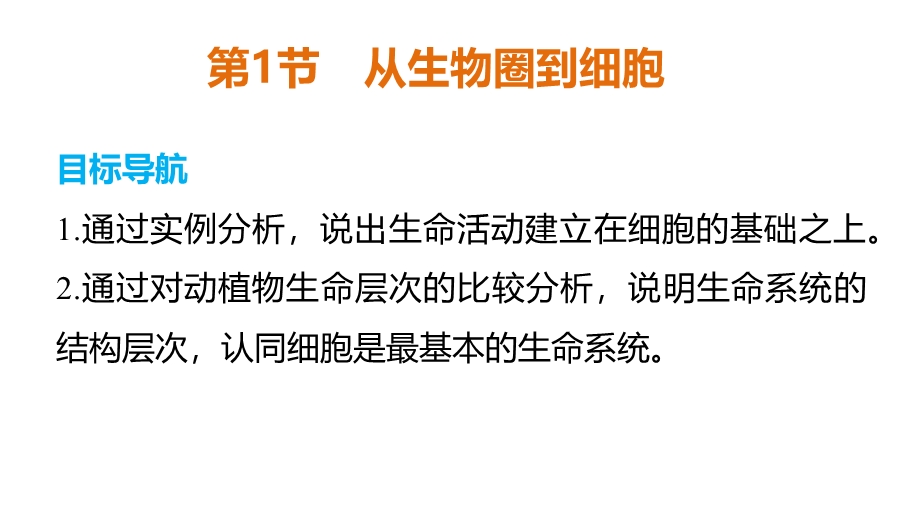 2015-2016学年高一生物人教版必修1课件：第1章 第1节 从生物圈到细胞 .ppt_第2页