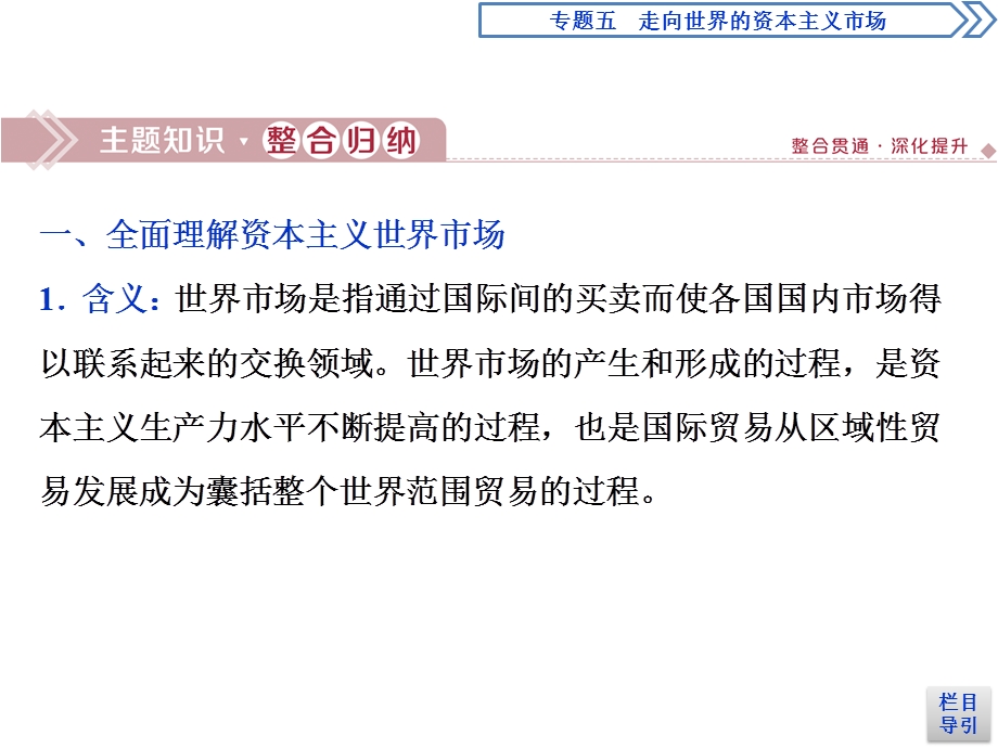 2019-2020学年人民版历史必修二新素养同步课件：专题五 专题优化提升 .ppt_第3页