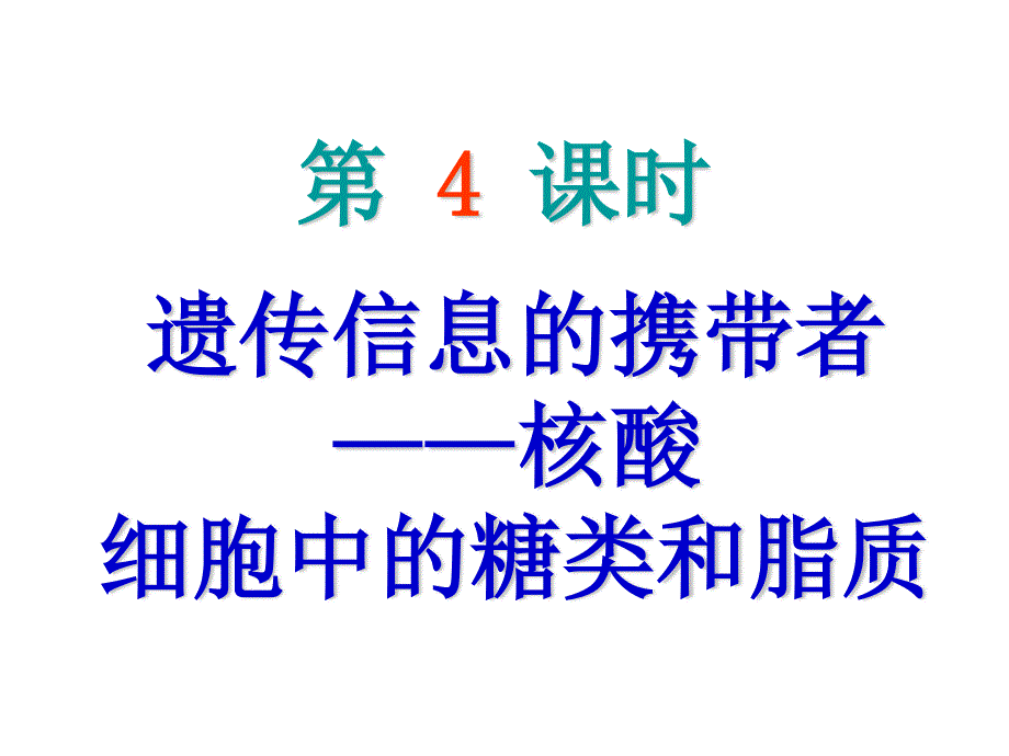 2013届高三生物复习课件 核酸、糖类、脂质.ppt_第2页