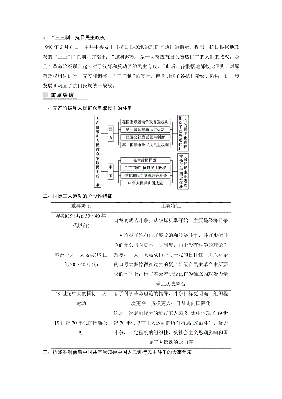 2015-2016学年高二历史人教版选修2学案：第七单元 无产阶级和人民群众争取民主的斗争 WORD版含解析.docx_第2页