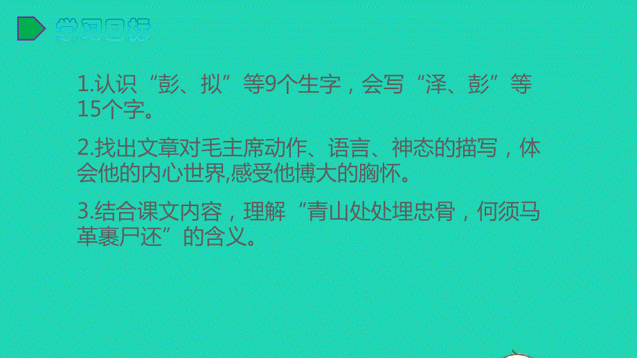 五年级语文下册 第四单元 10 青山处处埋忠骨教学课件 新人教版.pptx_第3页