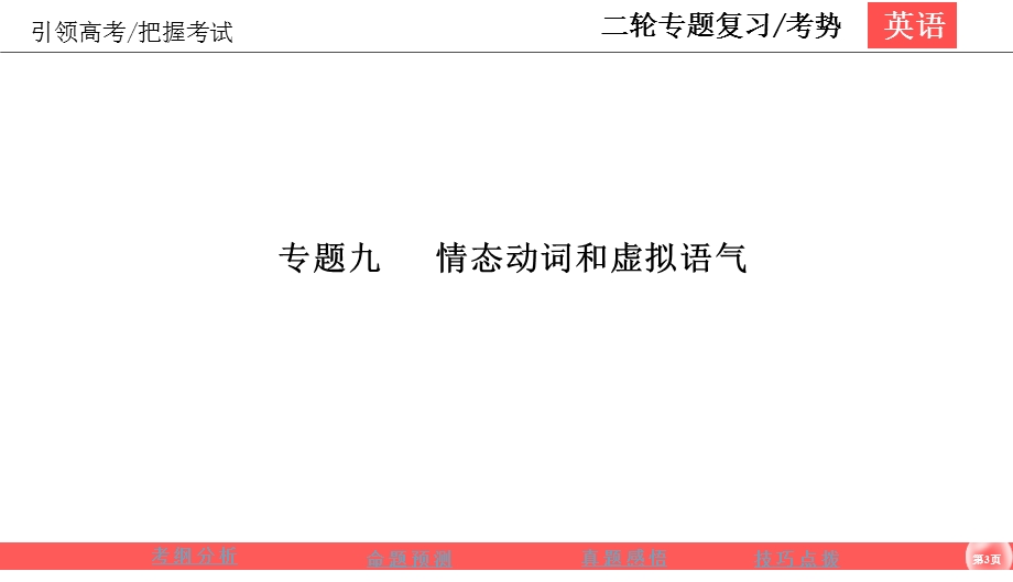 2020届高考英语二轮新基础语法突破课件：专题9 情态动词和虚拟语气 .ppt_第3页