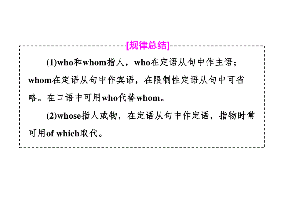 2020届高考英语译林江苏专版一轮复习课件：学通语法 第十二讲 定语从句.ppt_第3页