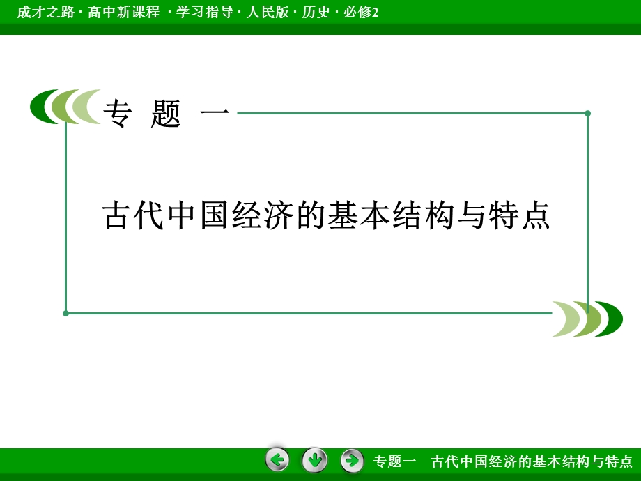 2015-2016学年高中历史人民版（必修二）课件 专题整合1 古代中国经济的基本结构与特点.ppt_第2页