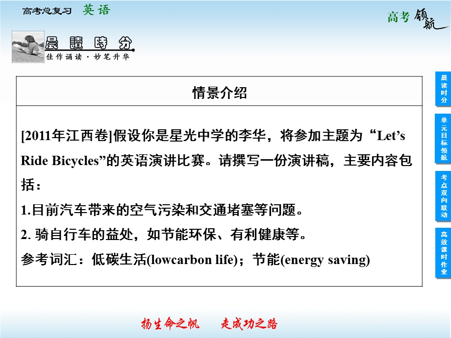 2013届高三英语一轮复习课件：MODULE 1　OUR BODY AND HEALTHY（外研版必修2）.ppt_第2页