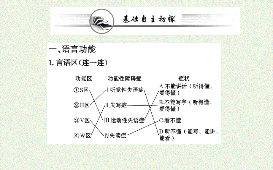 2021-2022学年新教材高中生物 第2章 神经调节 第5节 人脑的高级功能课件 新人教版选择性必修1.ppt_第3页