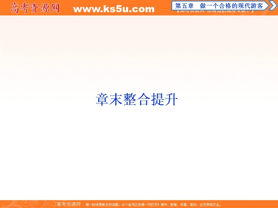 2019-2020学年同步人教版高中地理选修三素养突破课件：第五章 章末整合提升 .ppt_第1页