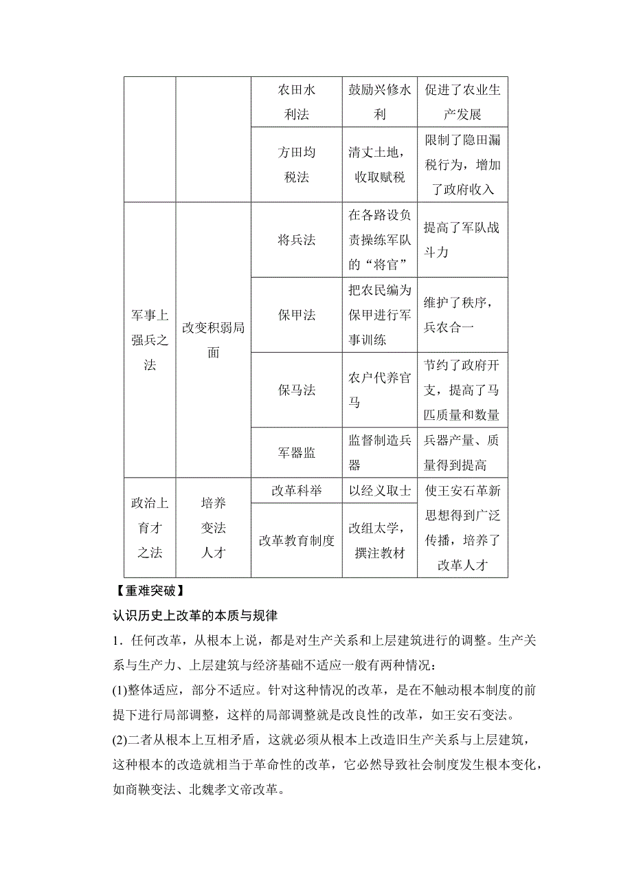 2015-2016学年高二历史人民版选修1学案：专题四 王安石变法 WORD版含答案.docx_第2页