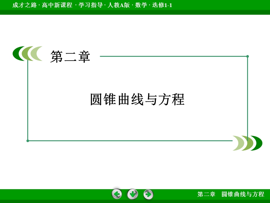 2015-2016学年高中数学人教A版选修1-1课件：第2章 圆锥曲线与方程 2.ppt_第2页